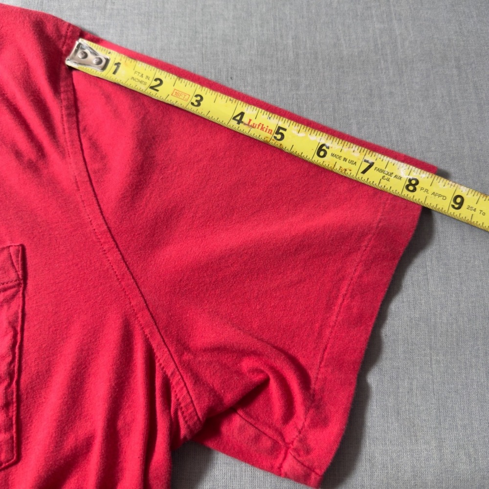 Polo Ralph Lauren Polo Shirt Mens Medium Red‎ Excellent Classic Fit Pocket Pony - Picture 11 of 11